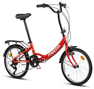Moma Bikes First Class Hopfällbar cykel, Röd, 20''