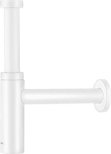 hansgrohe Siphon Flowstar S (Designsiphon für Waschbecken) Mattweiß