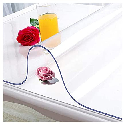 SSFMSF Protettiva Trasparente Per Tavolo,Pellicola Protettiva Pvc Alta Qualità Lavabile Impermeabile Resistente Calore,Supporto Personalizzato,Adatto Per Cucina E Giardino(Color:2mm,Size: 25x25cm)