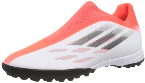 adidas X, Badminton Shoe Unisex-Erwachsene, Weiß, 43 1/3 EU, White Iron Metallic Solar Red, 43 1/3 EU