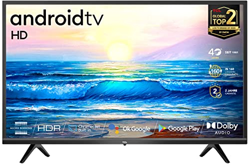 TCL 32S5209, Smart TV 32” HD Con Android TV, HDR & Micro Dimming, Nero