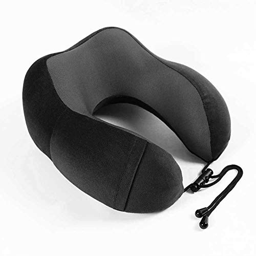 Réglable Mousse à Mémoire De Forme Oreiller De Voyage,Peut être Utilisé Comme Coussin à Des Fins Multiplescordon De Serrage Boucle Oreiller Pour Le Cou Mou Unisexe Soutien Cou Ment-Un 28x15cm(11x6in)