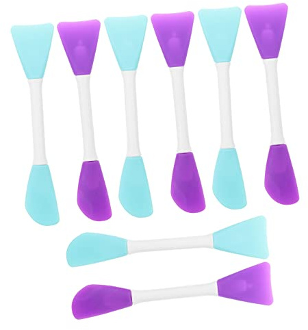 ULDIGI Spatula Lightweight Tool and Mixing Painting 8pcs Silicone Double-Ended Decorating Tools Portable Supplies Decoration for Paint Pigment Art Wall