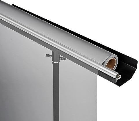 Walimex pro Hintergrund-Halterung für Lampenstative - Flexible Verwendung mit Kartonhintergründen bis 1,35m, Belastbar bis 5kg, Aluminiumkonstruktion, Abrollmechanismus, Studio/Home Streaming geeignet