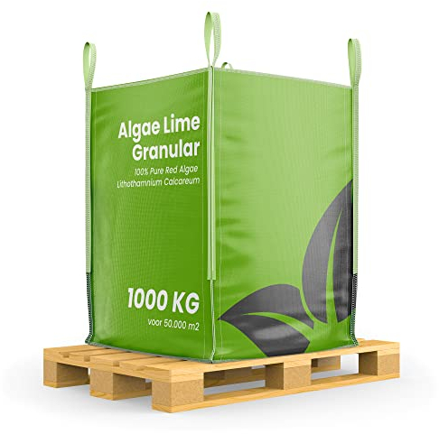 Granulés De Chaux D'Algues - 1000 Kg - Calcareum De Lithothamne Pur - Idéal Pour L'Entretien Des Buis Et Du Jardin - Contient Du Calcium Et Du Magnésium - Organifer