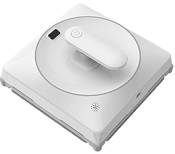 DESHVA Robot Laveur de Vitre Automatique, avec télécommande, détection Intelligente des Bords, 3 Modes, Nettoyeur vitre avec réservoir d'eau de 75 ML, pulvérisation d'eau bidirectionnelle.