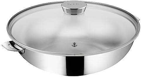 Lagostina Wok Saltapasta 26 cm INOX + Couvercle - Salvaspazio+