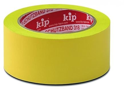 kip 318 PVC-Schutzband quergerillt Gelb | 30 mm x 33 m | Rolle