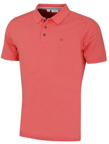Calvin Klein Uomo 2026 Polo Golf Campus a 3 Bottoni con Colletto a Coste
