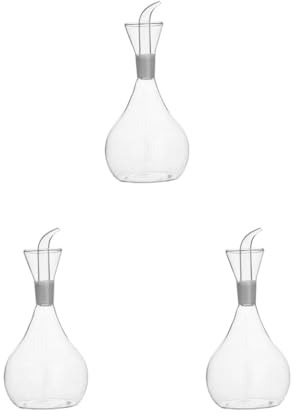 NeaxgeandX Olivenölspender für Öl, Essig, mit Ausgießer, für Röstöl, Haushalt, 350 ml, 3 Stück