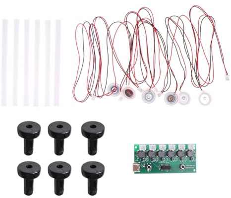 Lmzzdld Luftbefeuchtermodul DIY-Kit Vernebler-Steuerplatine Ultraschallvernebler Nebeltreiberplatine 6 Düsen