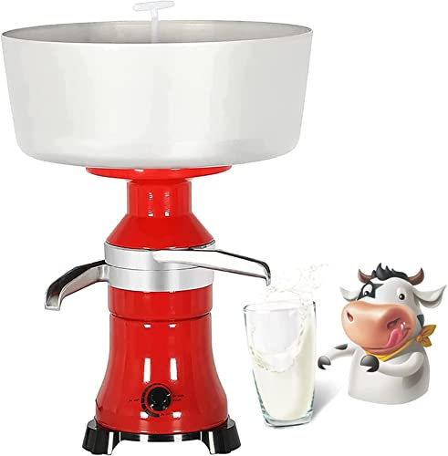 SmPinnaA Separatore Centrifugo per Panna Elettrico, Separatore Professionale per Frappè al Burro di Latte da 80 L/Ora, Centrifuga da Cucina Commerciale con Corpo in Metallo, per Latte di PE