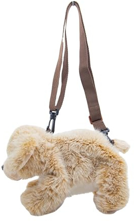Cute Since 1999 - Schultertasche für Kinder - Tierschulterbag - Plüsch Kinderschultertasche - Chest Tasche für Jungen & Mädchen (Hund, Kleine)