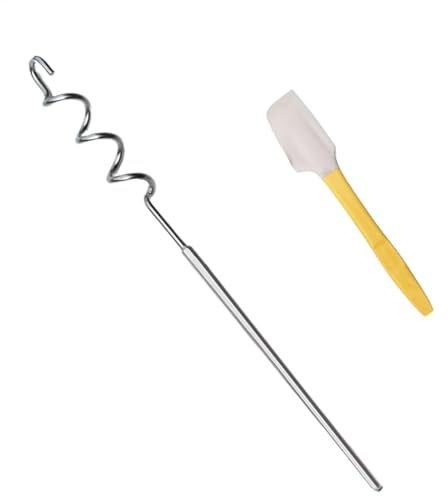 Kitchen Mixing Gadget, Jam Mixing Tool, Jam Hand Mixers, Multifunctional Sauce Stirring, Stirring Tool for Home, Restaurants, (30 cm/11.8in Length) (40 cm/15.7in Length) Silver