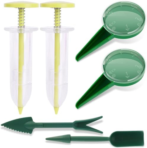 BOBOZHONG Mini Seed Spreader,6pcs Sowing Seeds Dispenser Set Planter Tool,Hand Small Sowing Seed Dispenser,Garden Mini Seeder Tool for Planting Vegetables,Flowers