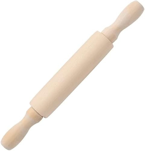 Mini-Nudelholz aus Holz, kleine Teigrolle für Fondant, Gebäck, Pizza, Basteln und fantasievolles Spielen für Weihnachtsgeschenke, Mini-Nudelhölzer, Backwerkzeuge (15,2 cm)