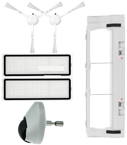 XEDLAMP For Xiaomi, MI Robot Vacuum Mop 2 Pro Plus STYTJ02ZHM Accessories Vacuum Cleaner Spare Parts Replacement Brush Filter Mop Cloth Robot Vacuum Replacement Kit(CHe)