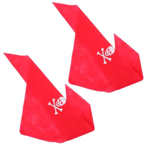 UKCOCO 2stücke Pack Piraten Dreieck Kopftuch Für Halloween Cosplay Aus Weichem Material Bequem Zu Tragen Piraten Kostüm Zubehör Für Junge Mädchen Und Erwachsene