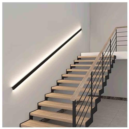 LED Aluminium Treppengeländer - beleuchtetes Sicherheitsgeländer für Innentreppen, Wandeingangshilfe mit integrierter Beleuchtung