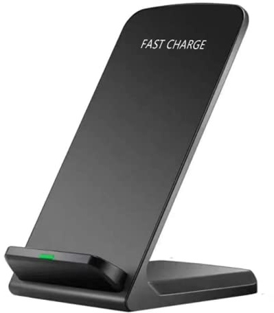Orco Foldable 15W Fast Wireless Charger Stand – 2-Coil Qi Charging Station for Samsung Galaxy S25 S24 S23 Ultra, S22, S21, 7.5W for iPhone 17 16 15 14 13 12 Pro Max – Case Friendly (Black)