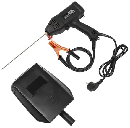Soldadora manual de 3000 W, color negro, plástico y cobre puro, 25,4 x 24 cm, 2,2 kg, corriente de salida ajustable, enchufe de la UE, modelo MY-DHJ