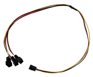 Phobya Y-Kabel 3Pin Molex auf 3X 3Pin Molex 60cm Kabel Lüfterkabel und Adapter