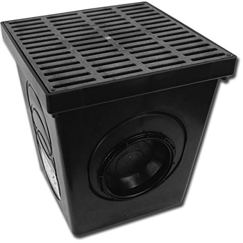 Polylok 12x12 Square Catch Basin Kit (Black Grate)