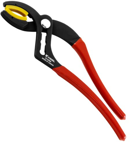 K Tool International 54050; 10 Long Cannon Plug Pliers, Non-Marring Nylon Jaw, 4 Adjustable Positions, Fits A-N Electrical Connectors 3/4 to 2-1/2 Ideal for Gripping Items without Damaging