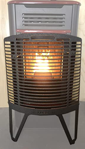 DUSS ® XL Protection de Poele à Granules et Bois Chauffage. Pare feu pour Le Vitre Contre Les Brûlures. Barriere pour Les Enfants, Les Bébés et Les Animaux Domestiques. Hau 86 cm Lar 56cm Pro 10cm