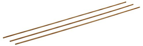 sourcing map 3 Stück Gewindestange M2 x 250 mm Gewindestifte Messing Vollgewindestange für Maschinenbau Möbelmontage 0.4 mm Abstand, Gold