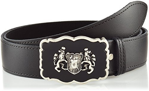Werner Trachten Unisex Gürtel Trachtengürtel, Schwarz (Schwarz Rl 300), 80