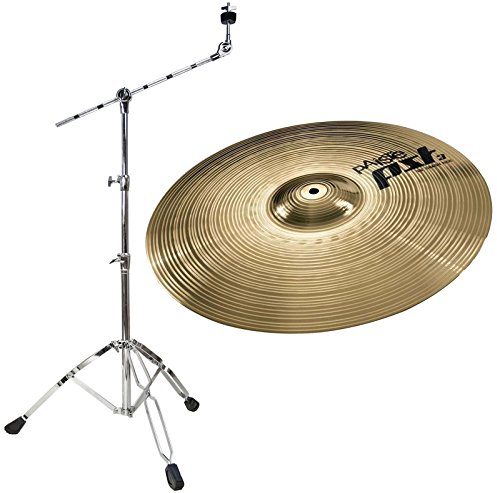 Paiste PST3 18 Crash-Ride Becken + keepdrum Galgen-Beckenständer
