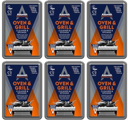 Astonish Specialist Oven & Grill Cleaner & Sponge 6 x 250g