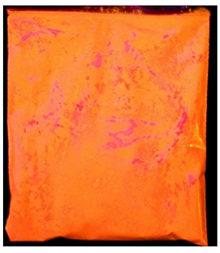 Inception Pro Infinite 20g - Pigmento Arancio Fluorescente - Brilla al Contatto con La Luce Nera - Luce UV - Polvere Fine - Coloranti - Colorati
