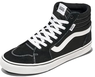 Vans Herren Filmore Hi Sneaker, Suede Canvas Black White, 46 EU