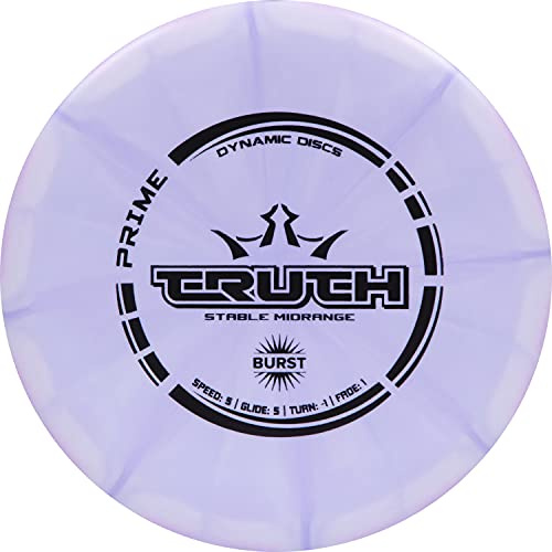 Dynamic Discs Prime Burst Truth, Stable Disc Golf Midrange, Purple, 173g