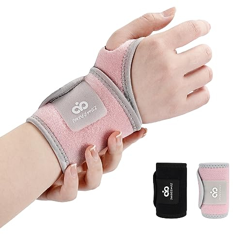INDEEMAX 1 Pack Kupfer Handgelenk Bandagen für Männer und Damen, Handgelenkbandage für Karpaltunnel, Schmerzlinderung, Arthritis, Einstellbare Kompression Bandage Handgelenk für Linke Rechte Hand