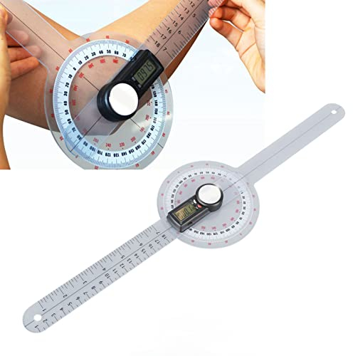 Medizinischer Winkelmesser, Goniometer Physiotherapie PVC Transparentes Orthopädisches Winkellineal,Orthopädische Gelenkbewegung Winkelmesser Winkelmesser