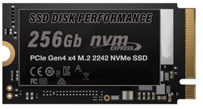 SSD PCIe Nvme Gen 4x4, 256Gb Formato M2 2242 Interno, per uso professionale