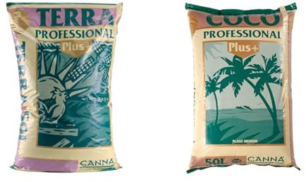 Canna Terra Professional Plus Soil Mix Bag 50L & Coco Professional Pro Soil 50L