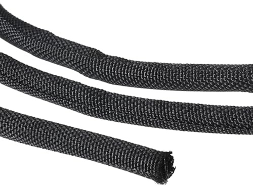 PATIKIL Cable Sleeve, 20 Ft x 0.2 Wire Manager Cord Protector Trolling Motor Cable Sleeve Dog Cat Cord Wrap Protector for Computer Wire Organizer Hose