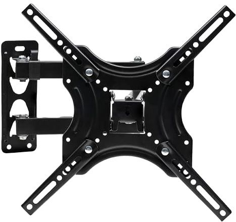 Pratech Solution - Supporto Tv Parete, Supporto Tv Da 23 a 55 Pollici, Inclusi Viti E Accessori Per Montaggio, Max VESA 400x400mm
