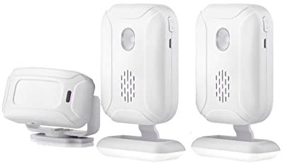 Sistema de Alarma para Casa, Ringtones Shop Store Home Security Welcome Chime Inalámbrico Infrarrojo IR Sensor de movimiento Timbre de la puerta Alarma Timbre de entrada, para el hogar, apartamento(G