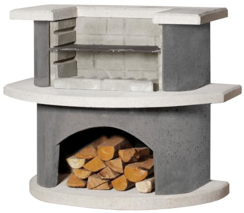 Buschbeck Grillbar 'Kopenhagen', weiß/grau, Höhe ca. 93 cm