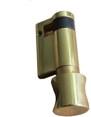 JIASHUNHE Bombin Cerradura Cerradura de Puerta de Bronce estándar de 45 mm, Cerradura de Perilla Abierta de Empuje de Medio Cilindro for baño. Cerraduras Antibumping