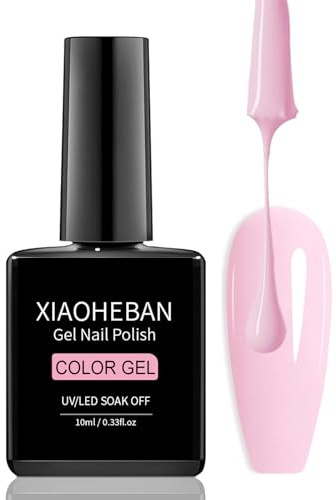 XIAOHEBAN UV Nagellack Rosa Farben 10 Ml, Gel Nagellack UV Lacke Für NäGel Uv/Led Soak-Off, Gel Nail Polish Pink FüR AnfäNger Nail Art Salon Diy - Langlebig Und Einfach Zu Bedienen - R02