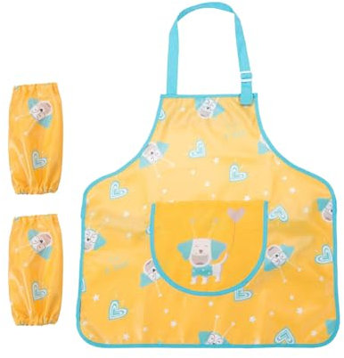 Malschürze | Verstellbare Lätzchenschürze Mit Taschen - Kreativkittel Für Mädchen Jugendliche Und Familie Zum Backen Kochen