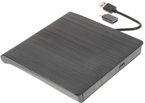 DIYEAH Grabadora De CD y DVD Óptica para Leer y Grabar CD DVD Compatible Pc y Laptop Color Negro