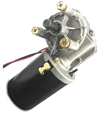Toröffner, DC12V / 24V 60W Wurm Getriebemotor 90-130 RPM Garagentür Rollgatter Hoher Drehmoment Reduziermotor,Genießen Sie vollen Schutz(12V 90rpm)