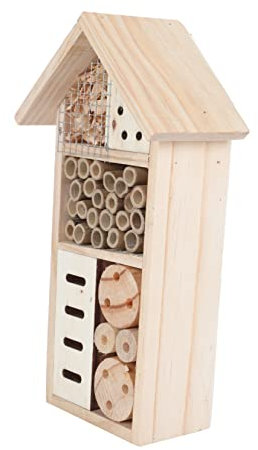 BCOATH Holzhaus Gartenhaus Hüttenornament Bienenhaus Bemaltes Haus Ornament Für Haus Und Garten